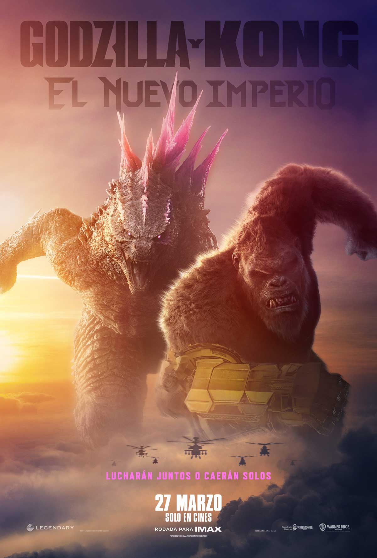 Ficha, tráiler y póster de Godzilla y Kong: El nuevo imperio