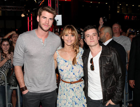 Jennifer Lawrence, Liam Hemsworth y Josh-Hutcherson