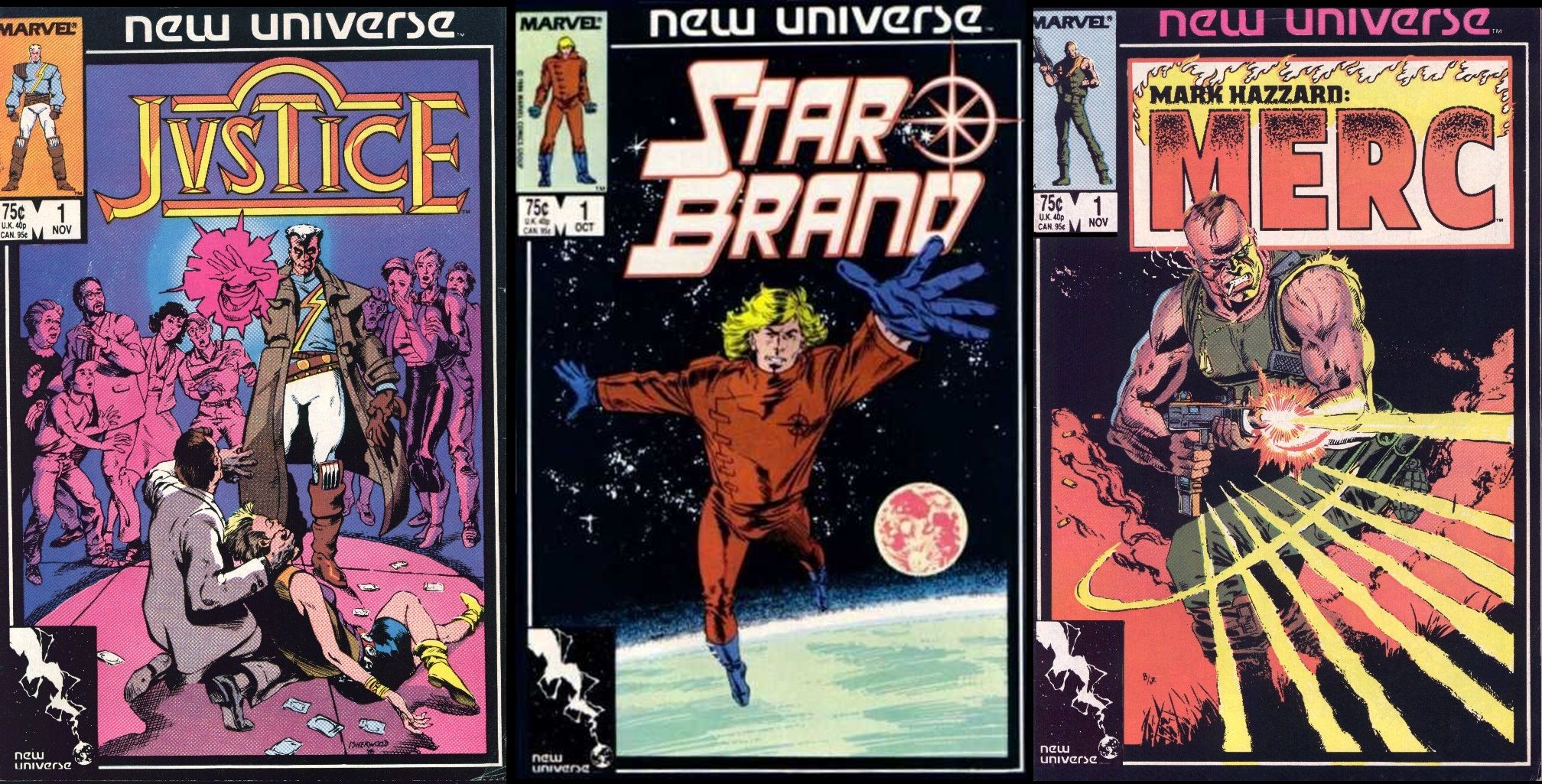 Algunas portadas del primer número del Nuevo Universo