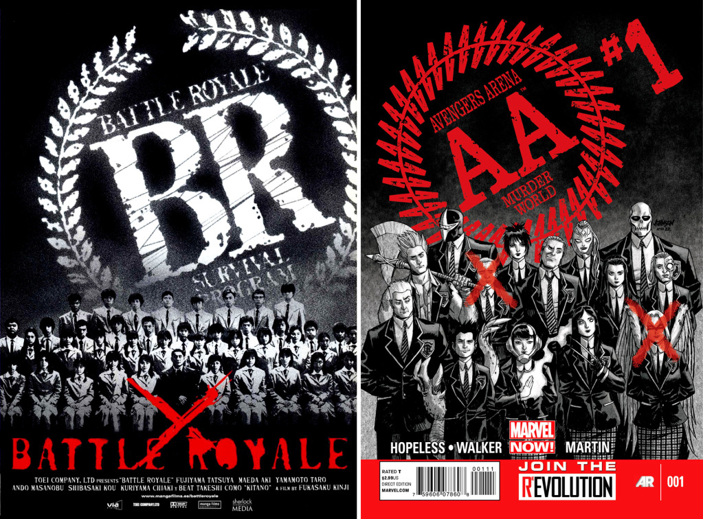Vengadores Arena#1. Referencia a Battle Royale