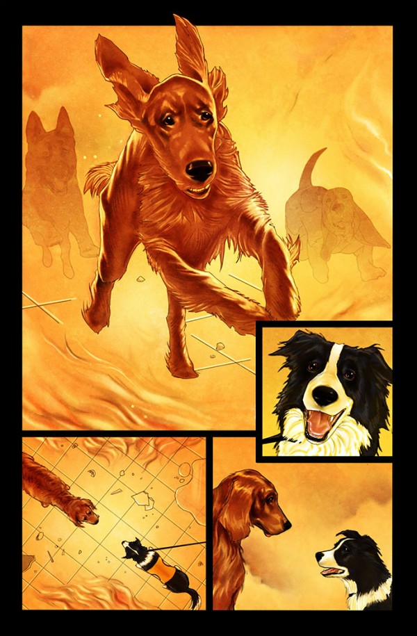 Página 5 del primer número de Rover Red Charlie