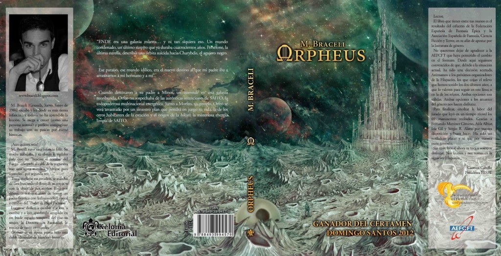 Portada y contraportada de "Orpheus", de M. Braceli