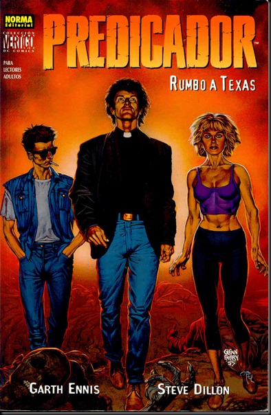 Una de las fantásticas portadas de Glenn Fabry para Predicador.