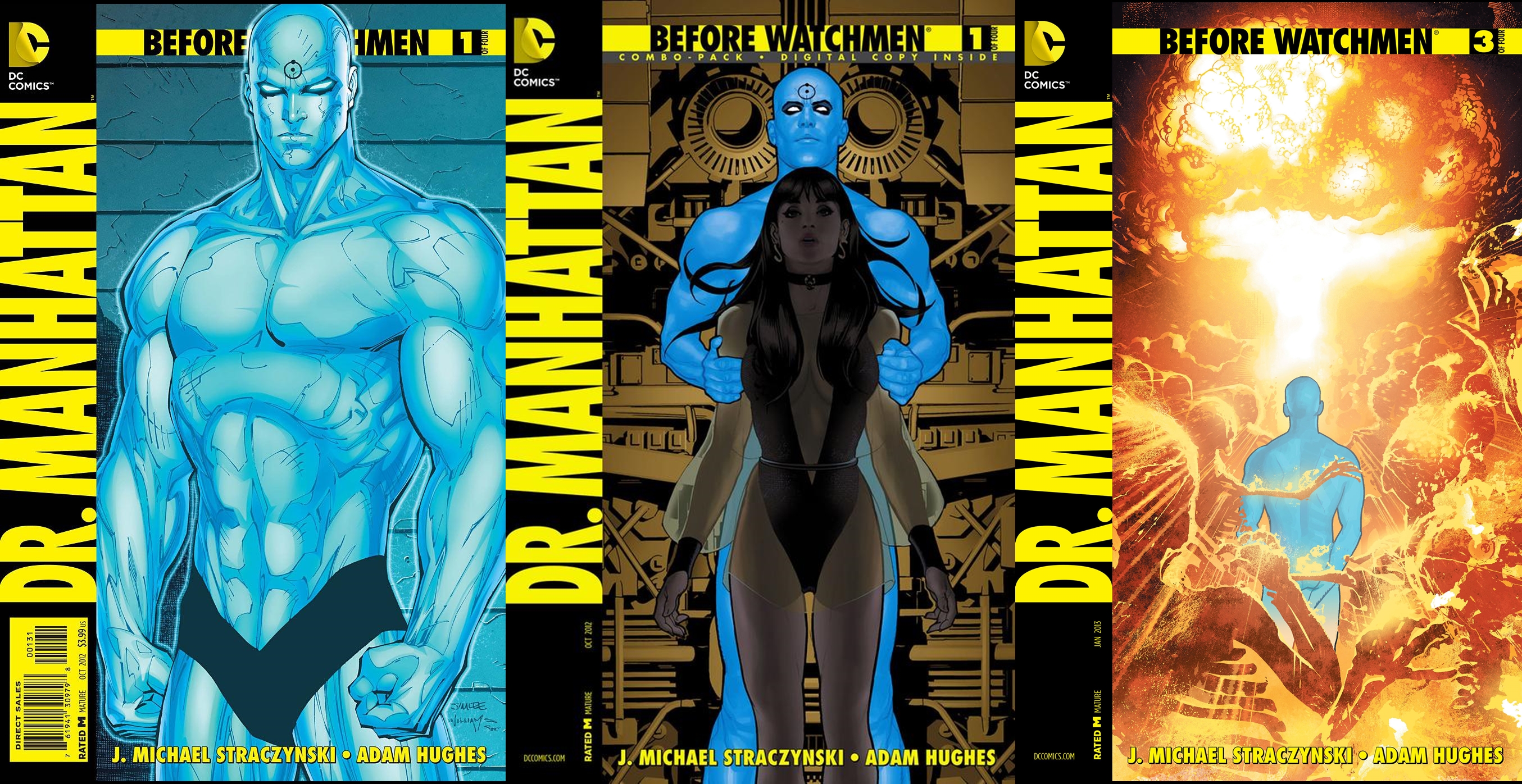 Portadas de la miniserie Dr. Manhattan
