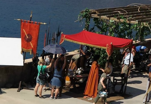 Ellaria Arena y La Víbora Roja en el rodaje de la temporada 4 de Juego de Tronoss: Temporada 4