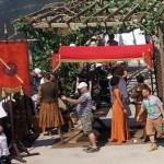 Ellaria Arena y La Víbora Roja en el rodaje de la temporada 4 de Juego de Tronos