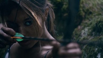 Cassandra Ebner como Lara Croft en el corto de Tomb Raider