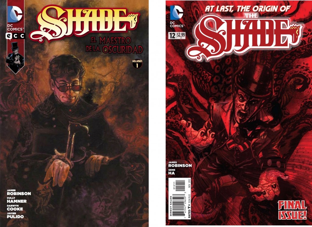 Shade, portada vol. 1 de ECC y número 12 de DC.