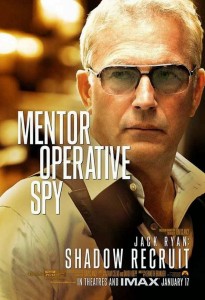 Kevin Costner en póster de "Jack Ryan: Operación sombra"