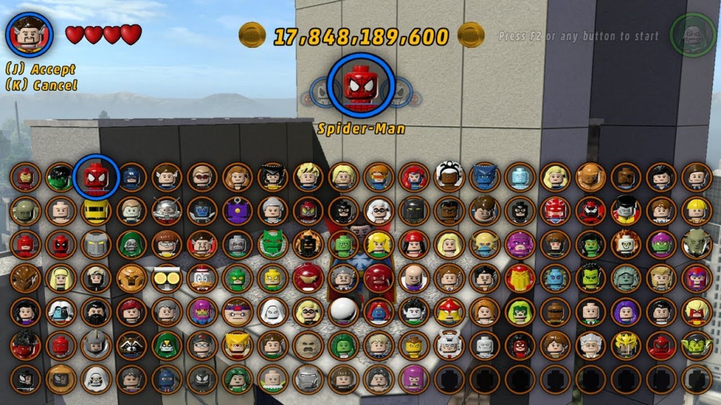 Más de 100 personajes! Kingpin, Veneno, Elektra, Mística...