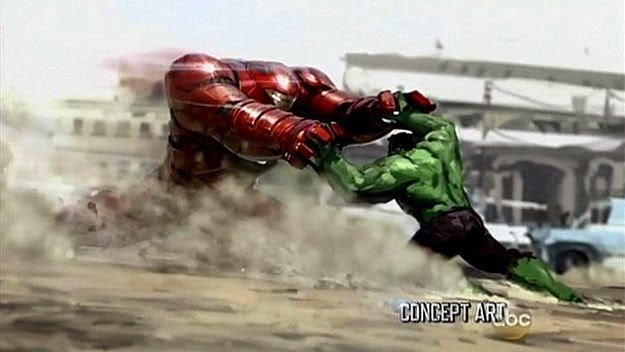 Hulk versus la armadura HulkBuster