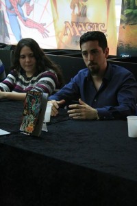 Ana Nieto y Jorge R. Plana en un momento de la presentación.