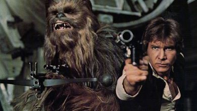Han Solo y Chewbacca en Star Wars
