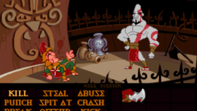 God of War modo aventura gráfica de los 90
