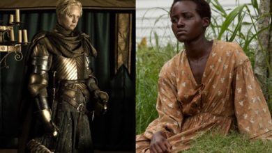 Lupita Nyong'o y Gwendoline Christie