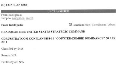 Documento anti zombies del Pentágono