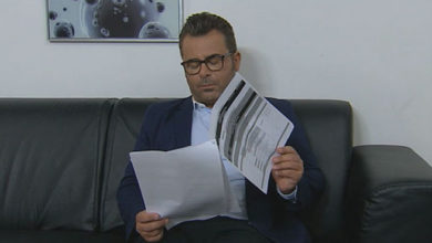 Jorge Javier Vázquez dormido