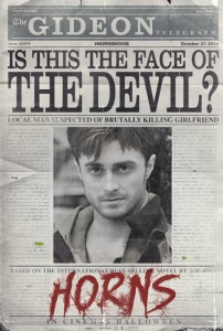 Póster británico de Cuernos (Horns)