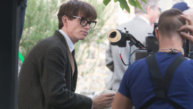 Eddie Redmayne como Stephen Hawking en The Theory of Everything
