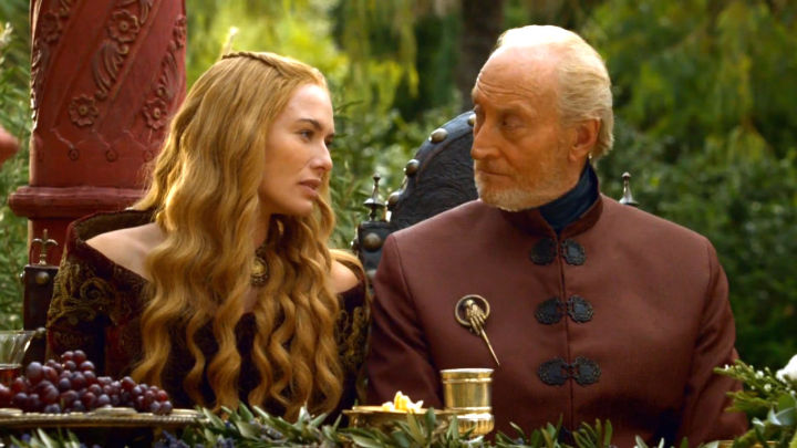 Charles Dance y Lena Headey en Juego de Tronos