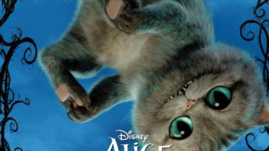 Póster con el Gato de Cheshire de Alicia a través del espejo