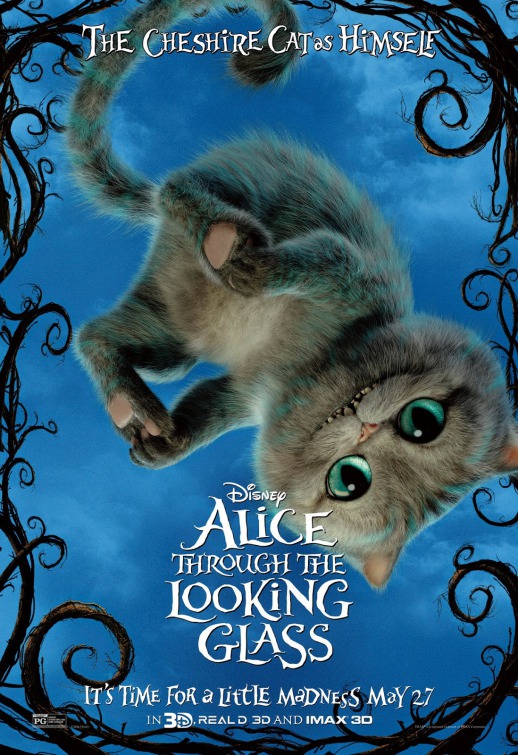 Póster con el Gato de Cheshire de Alicia a través del espejo