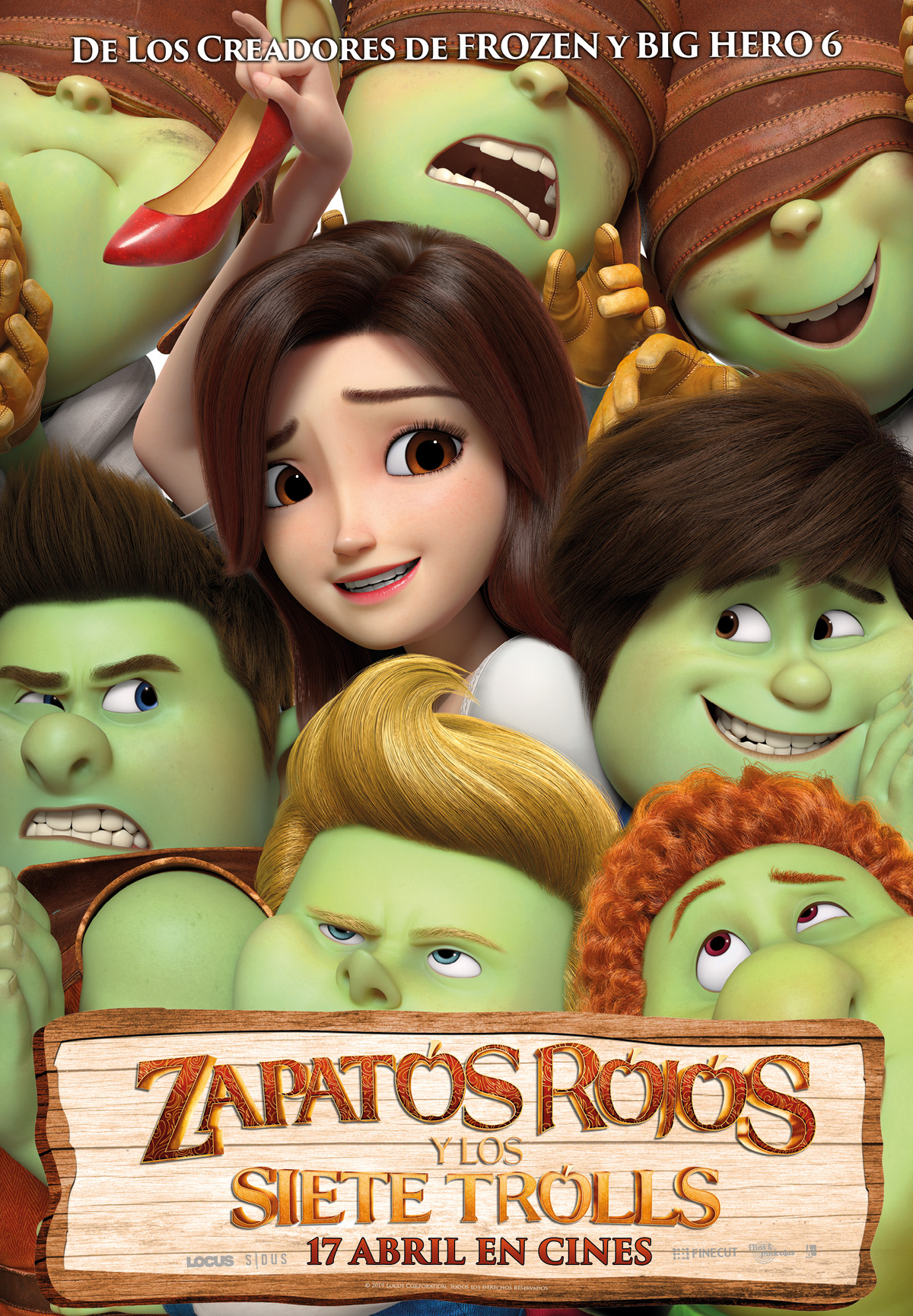 Póster de Zapatos rojos y los siete trolls