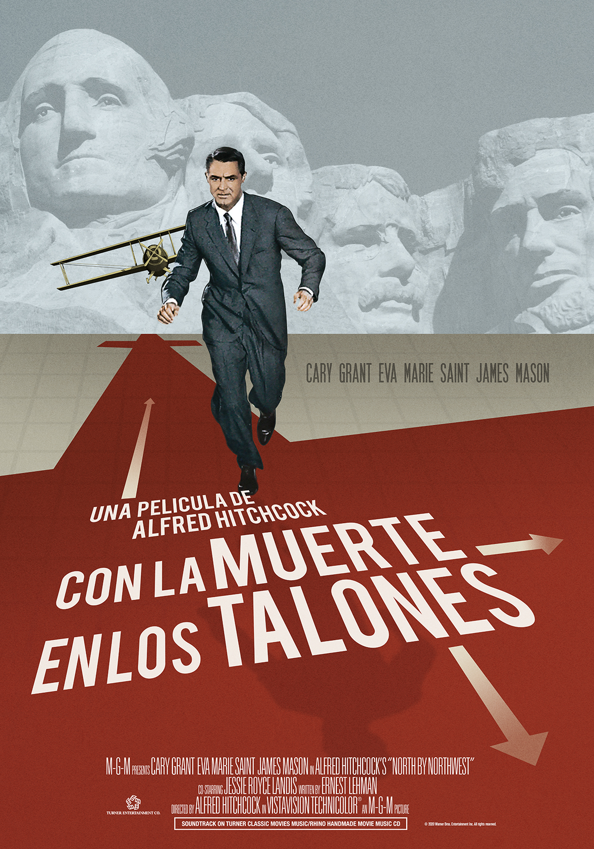 Póster de Con la muerte en los talones