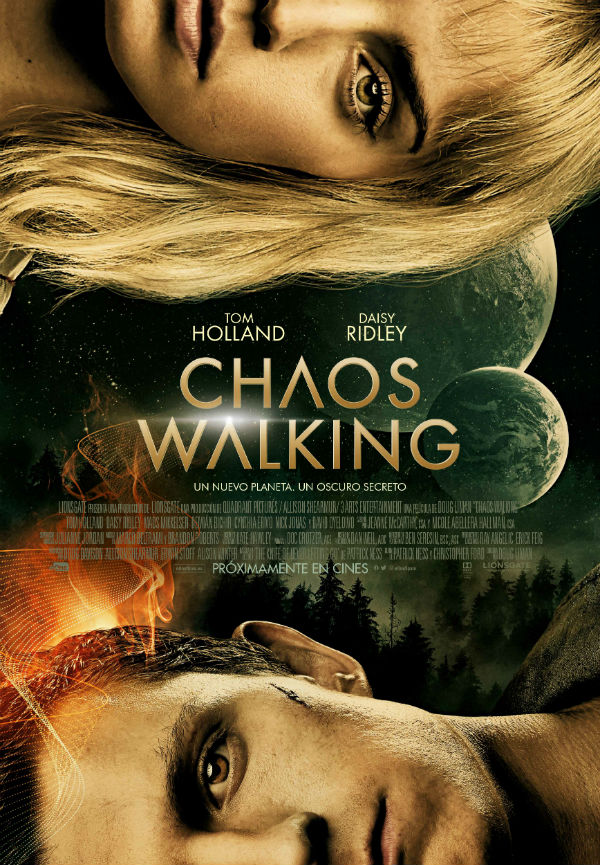 Póster de "Chaos Walking", con Tom Holland y Daisy Ridley