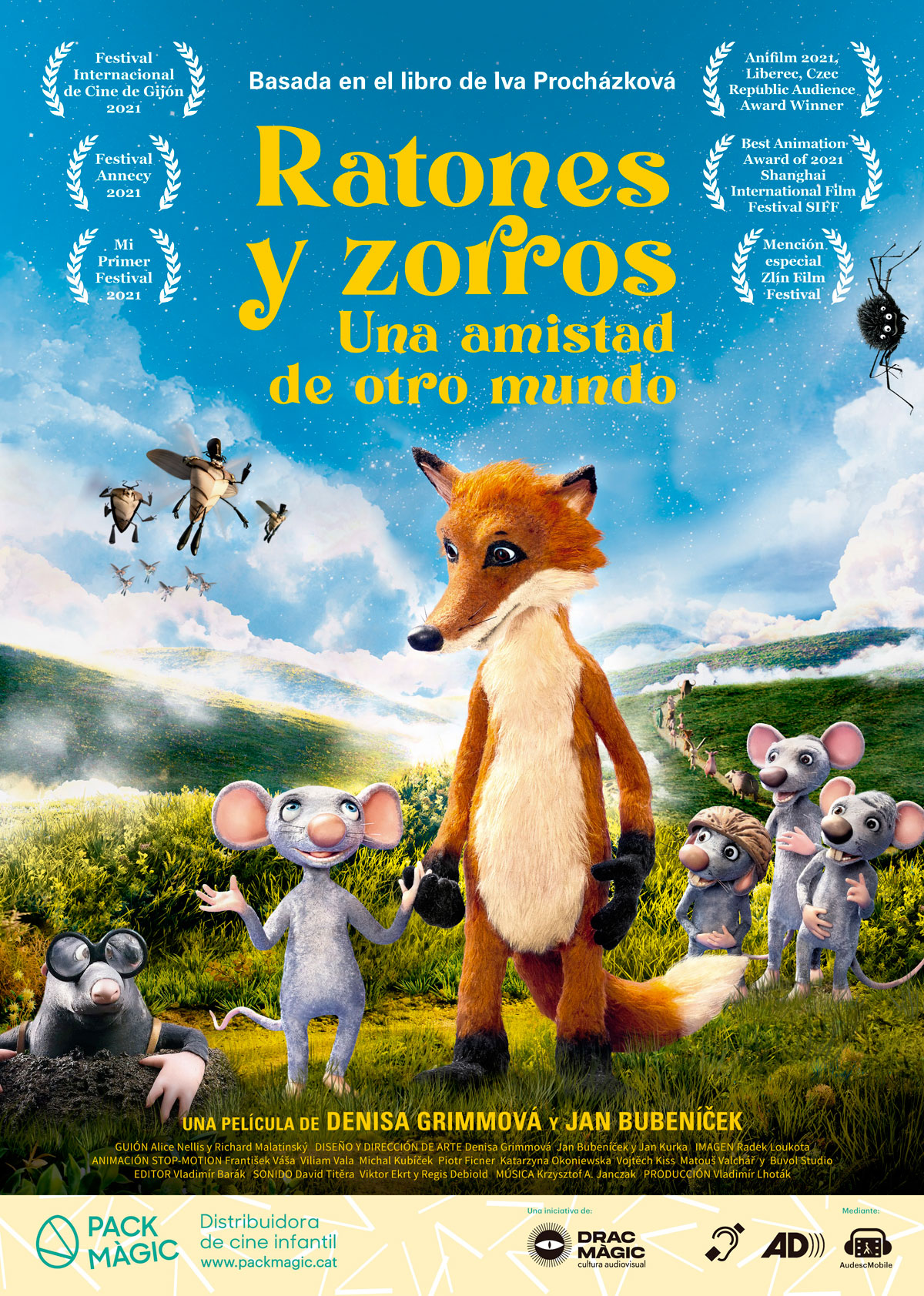Póster de Ratones y zorros. Una amistad de otro mundo
