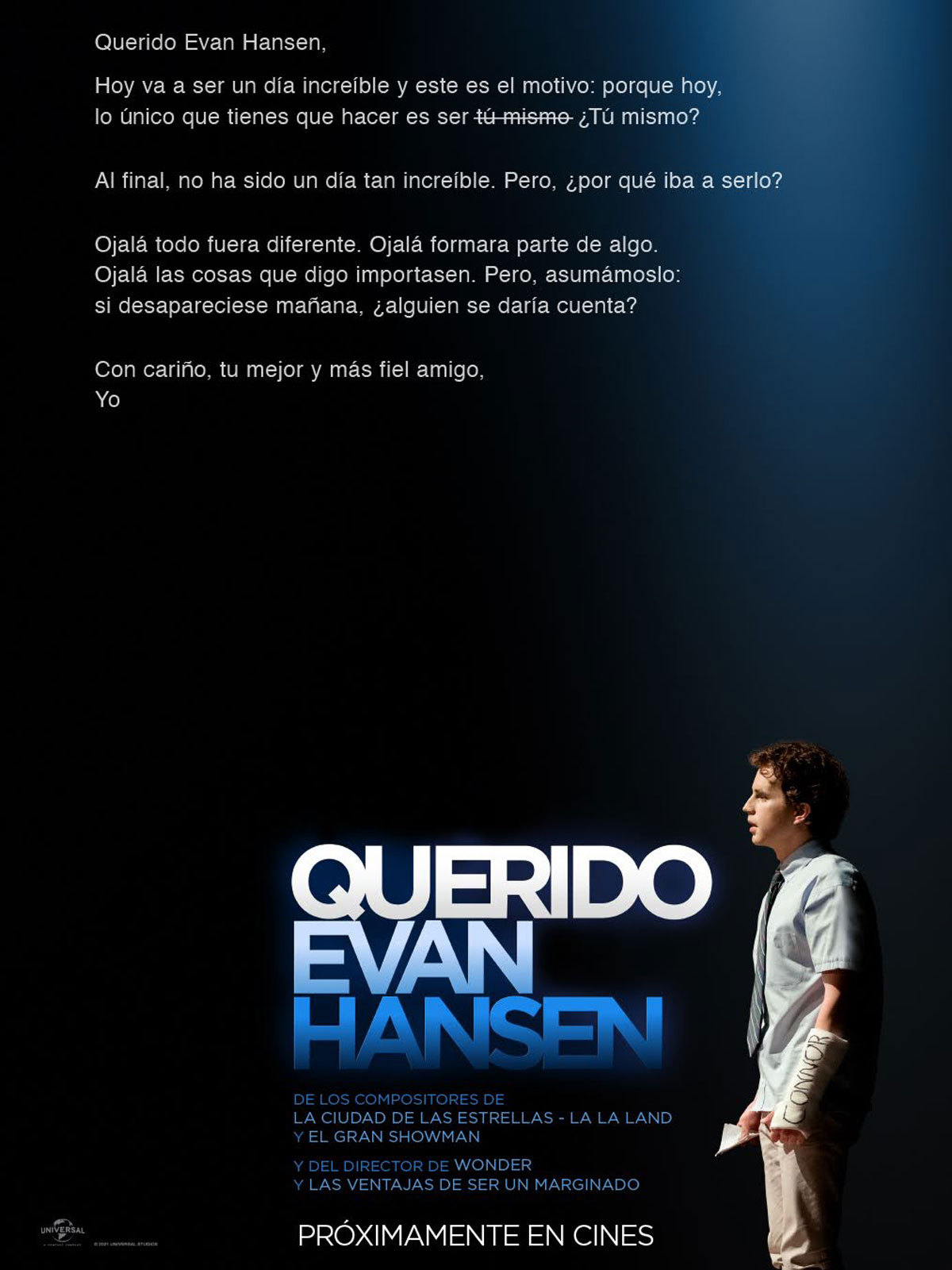 Póster de Querido Evan Hansen