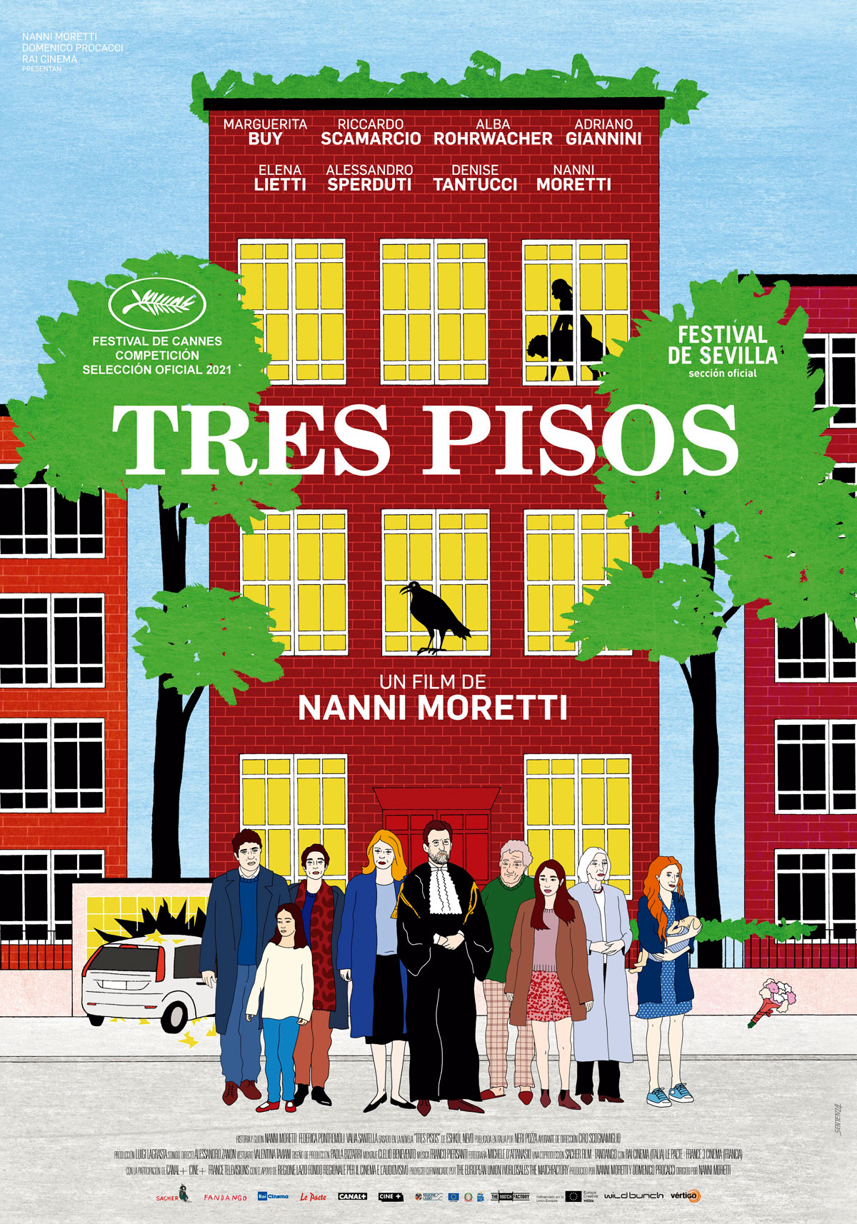 Póster de Tres pisos