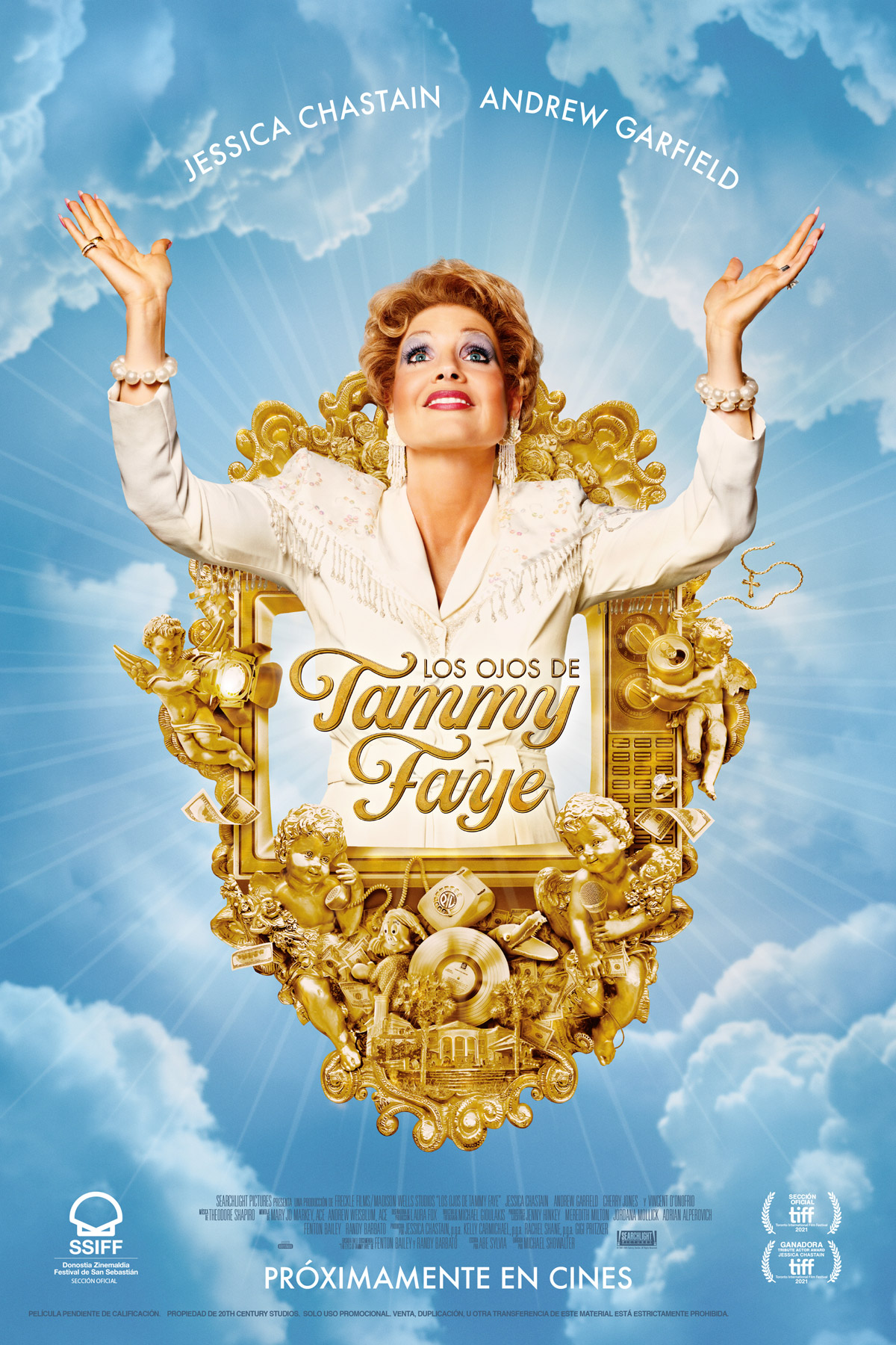 Póster de Los ojos de Tammy Faye