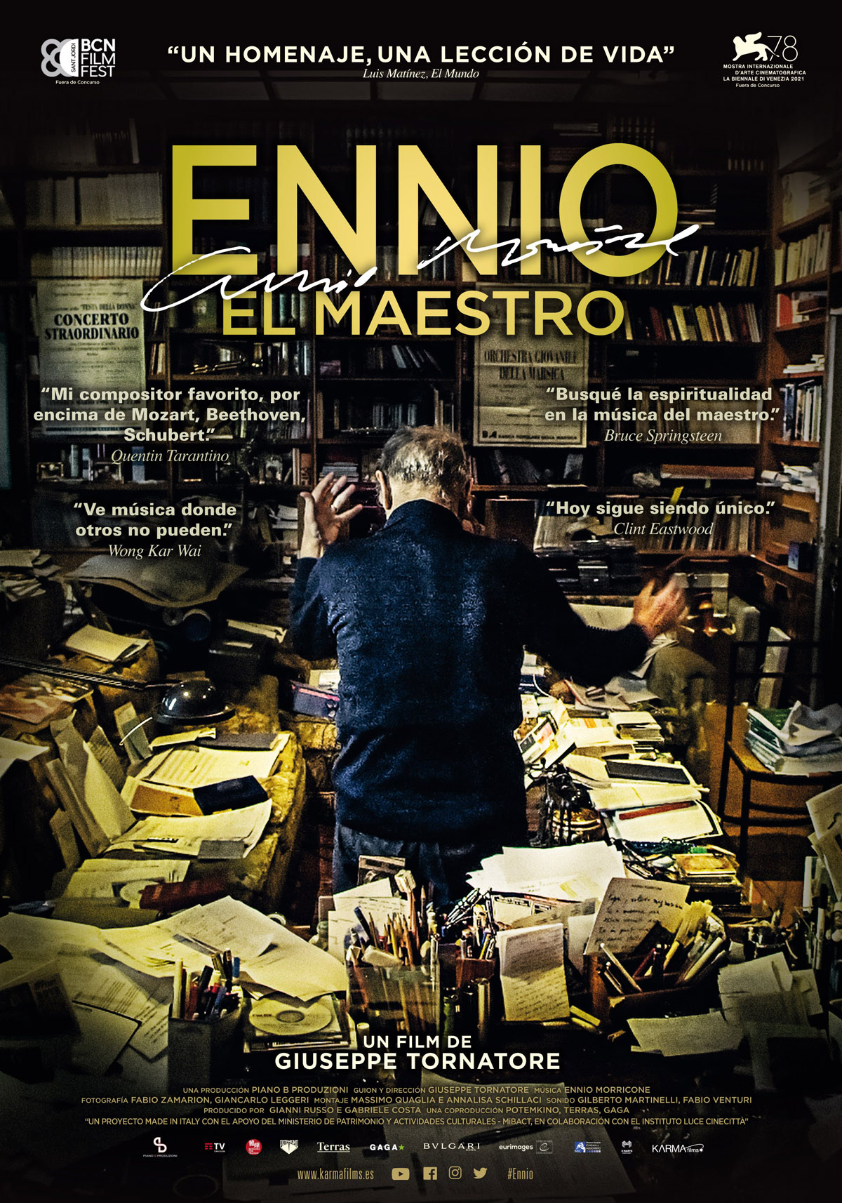 Póster de Ennio, el maestro