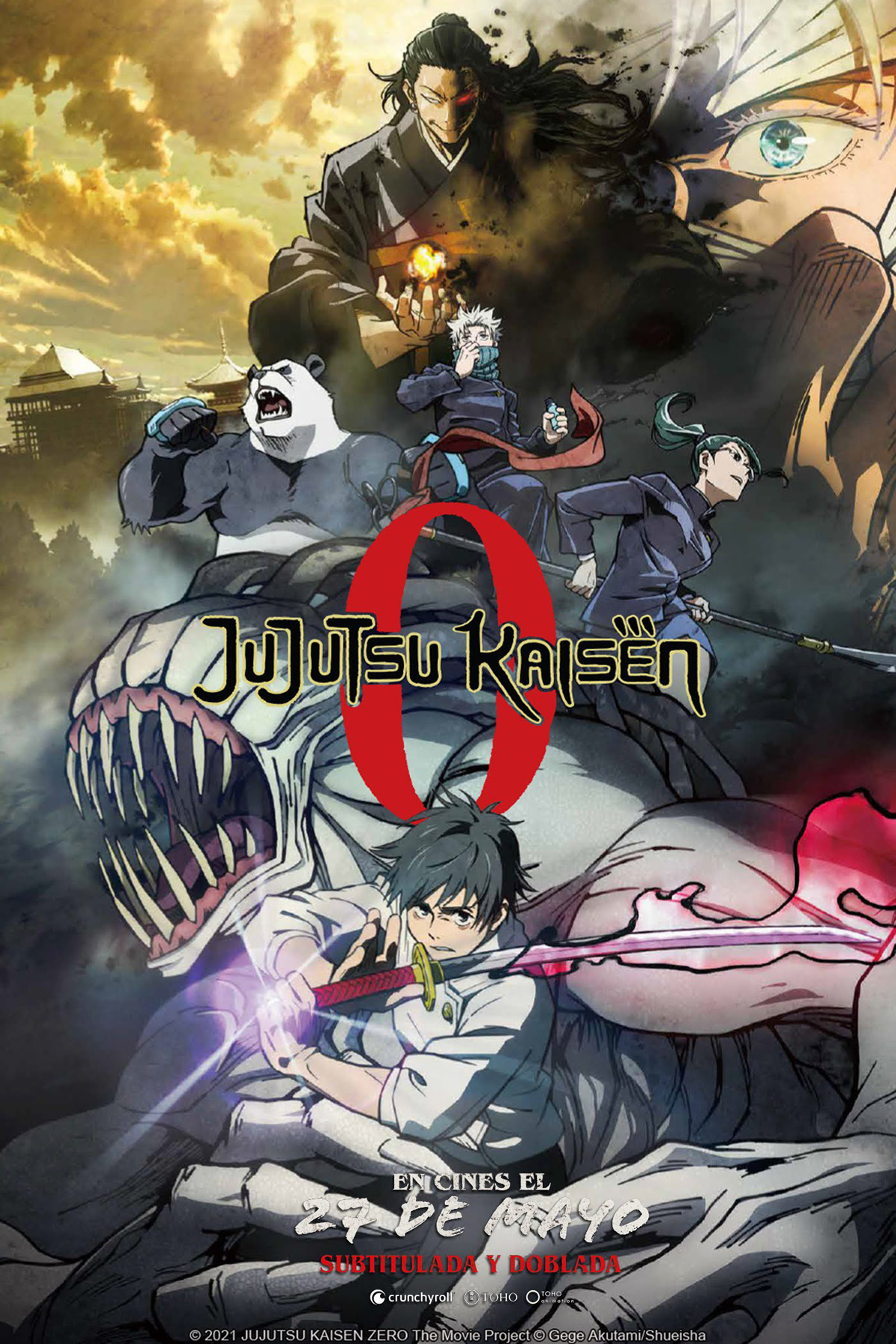 Póster de Jujutsu Kaisen 0: La película Póster de Jujutsu Kaisen 0: La película