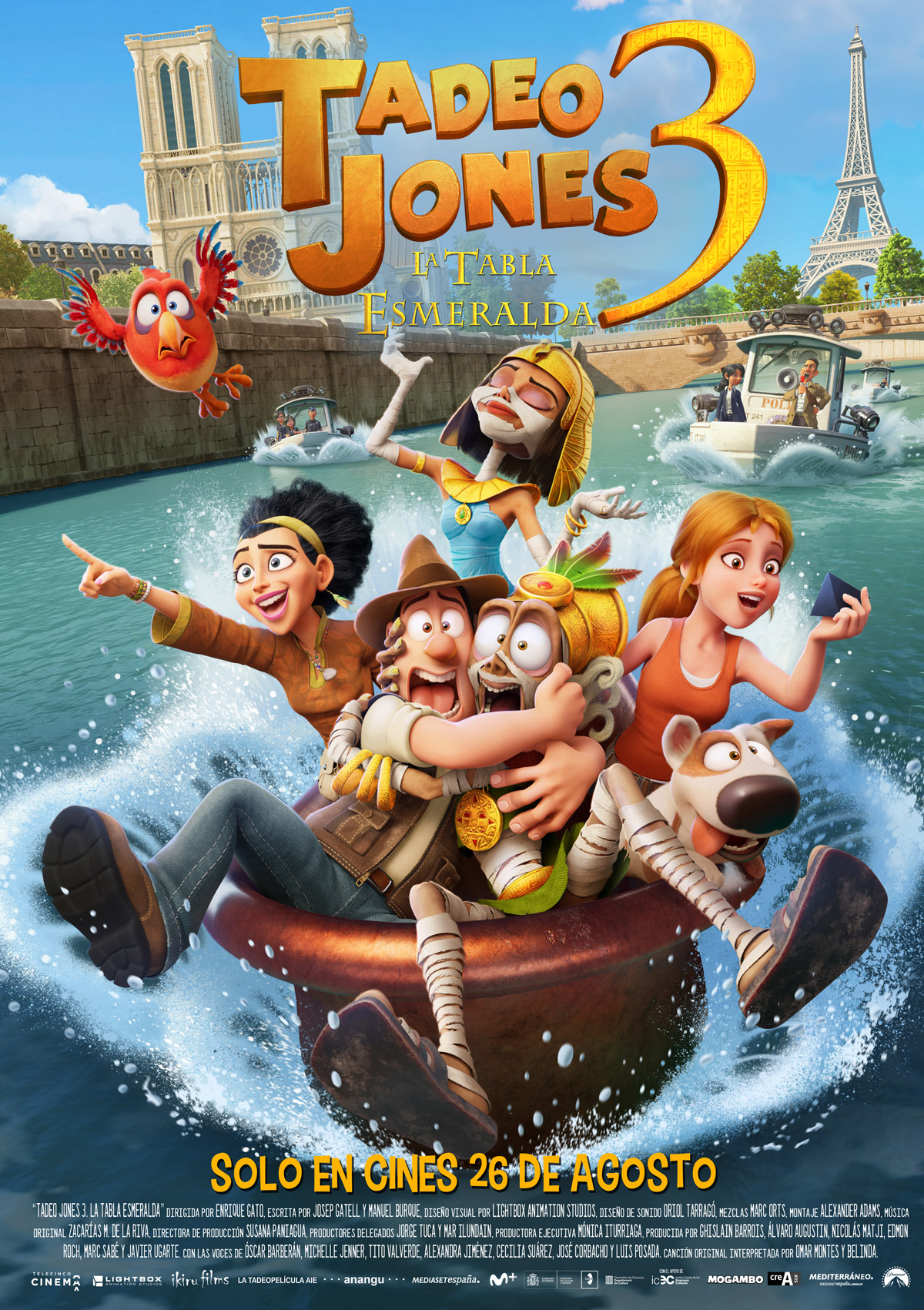 Póster de Tadeo Jones 3: La tabla esmeralda