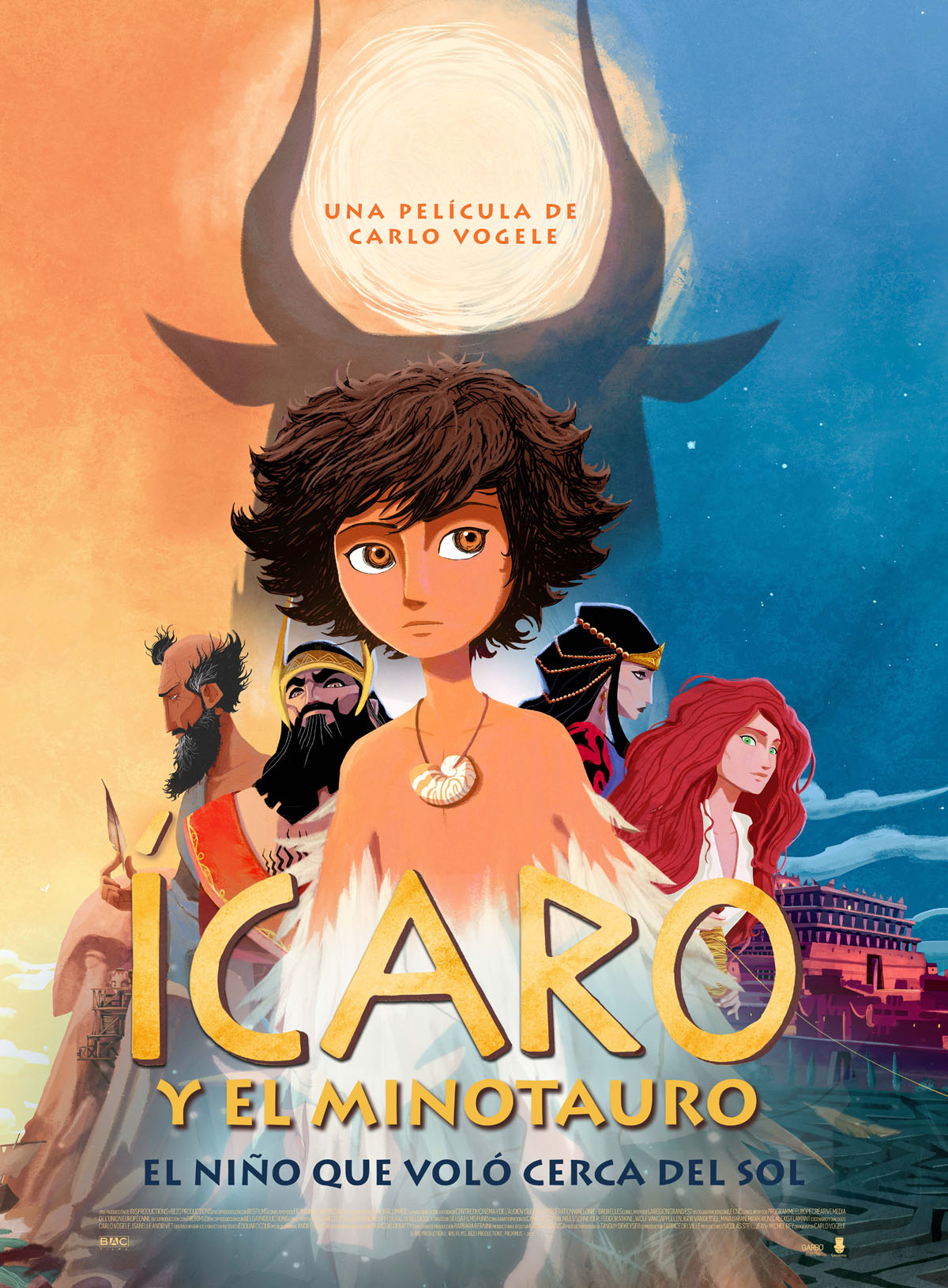 Póster de Ícaro y el Minotauro
