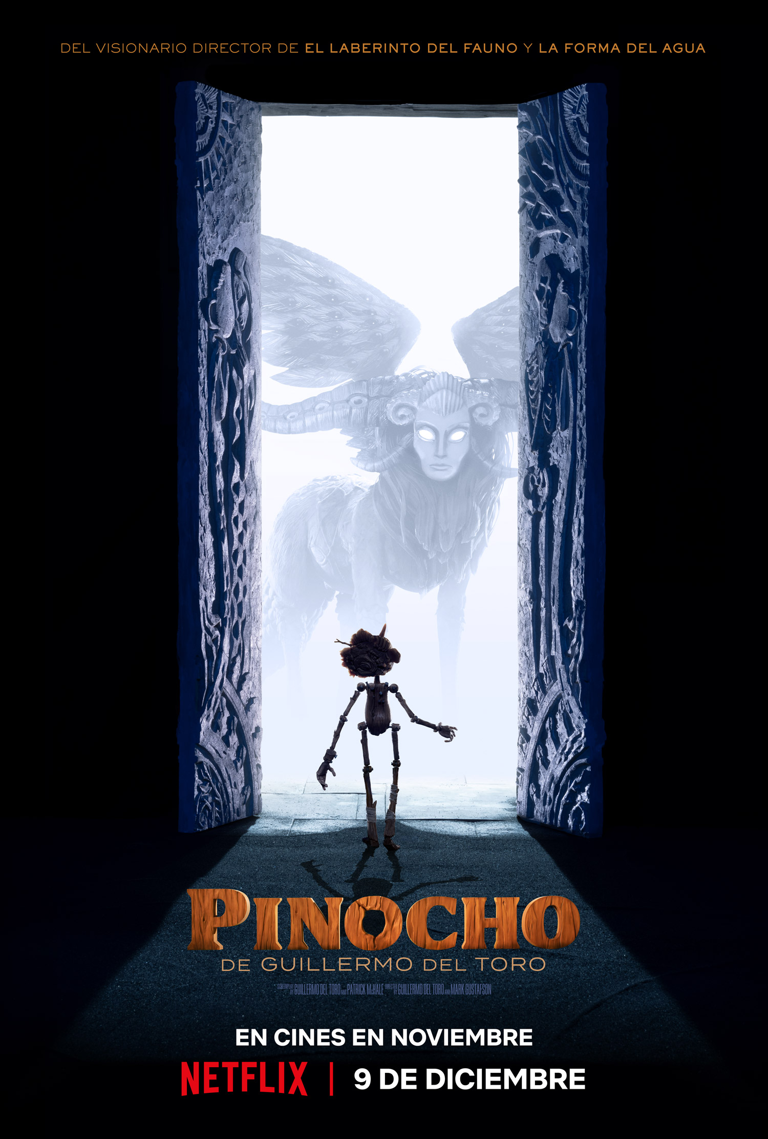 Póster de Pinocho de Guillermo del Toro