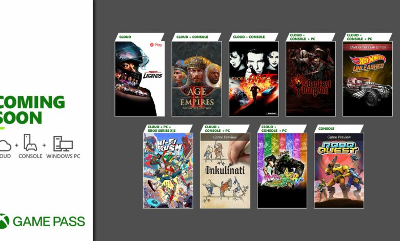 Buscar Leonardoda Jarra Xbox Game Pass, nuevos lanzamientos de enero/febrero 2023