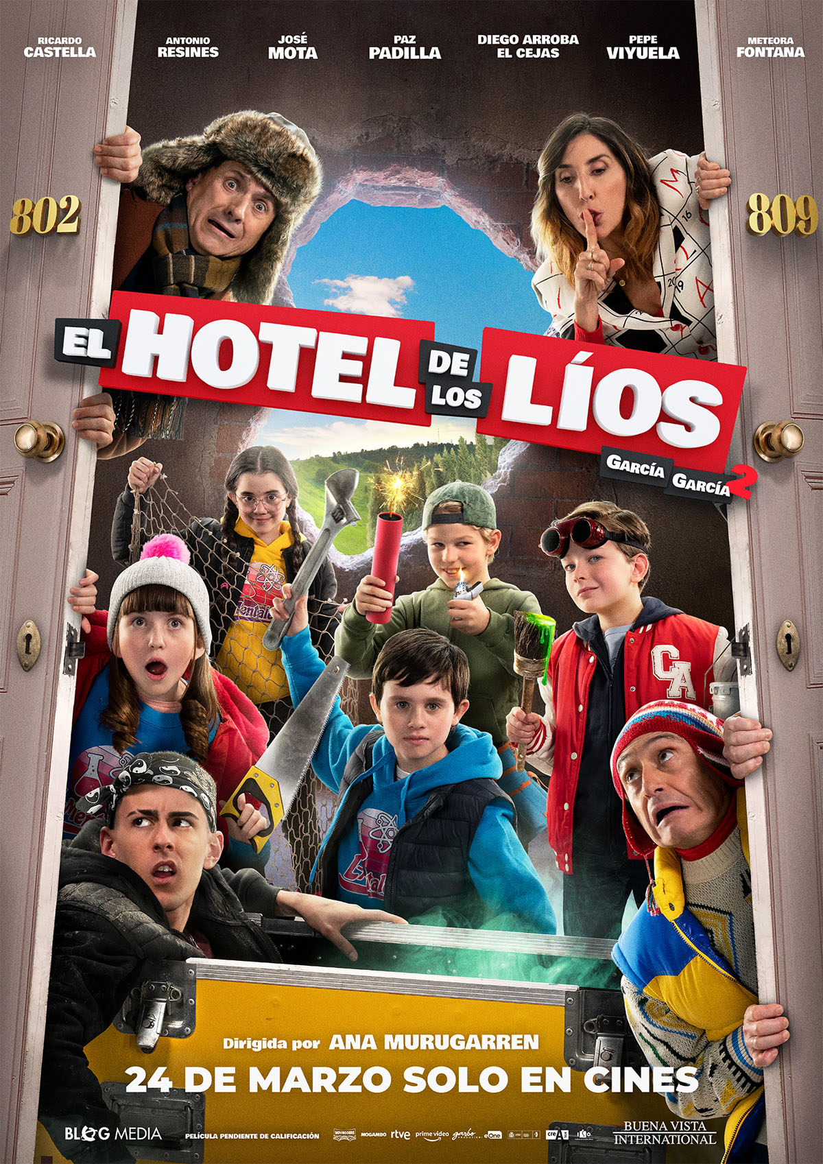 Póster de El hotel de los líos
