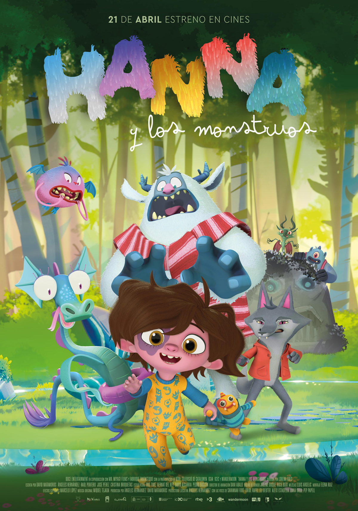 Póster de Hanna y los monstruos Póster de Hanna y los monstruos