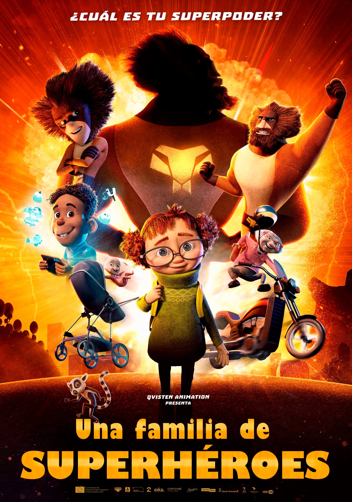 Póster de Una familia de superhéroes Póster de Una familia de superhéroes