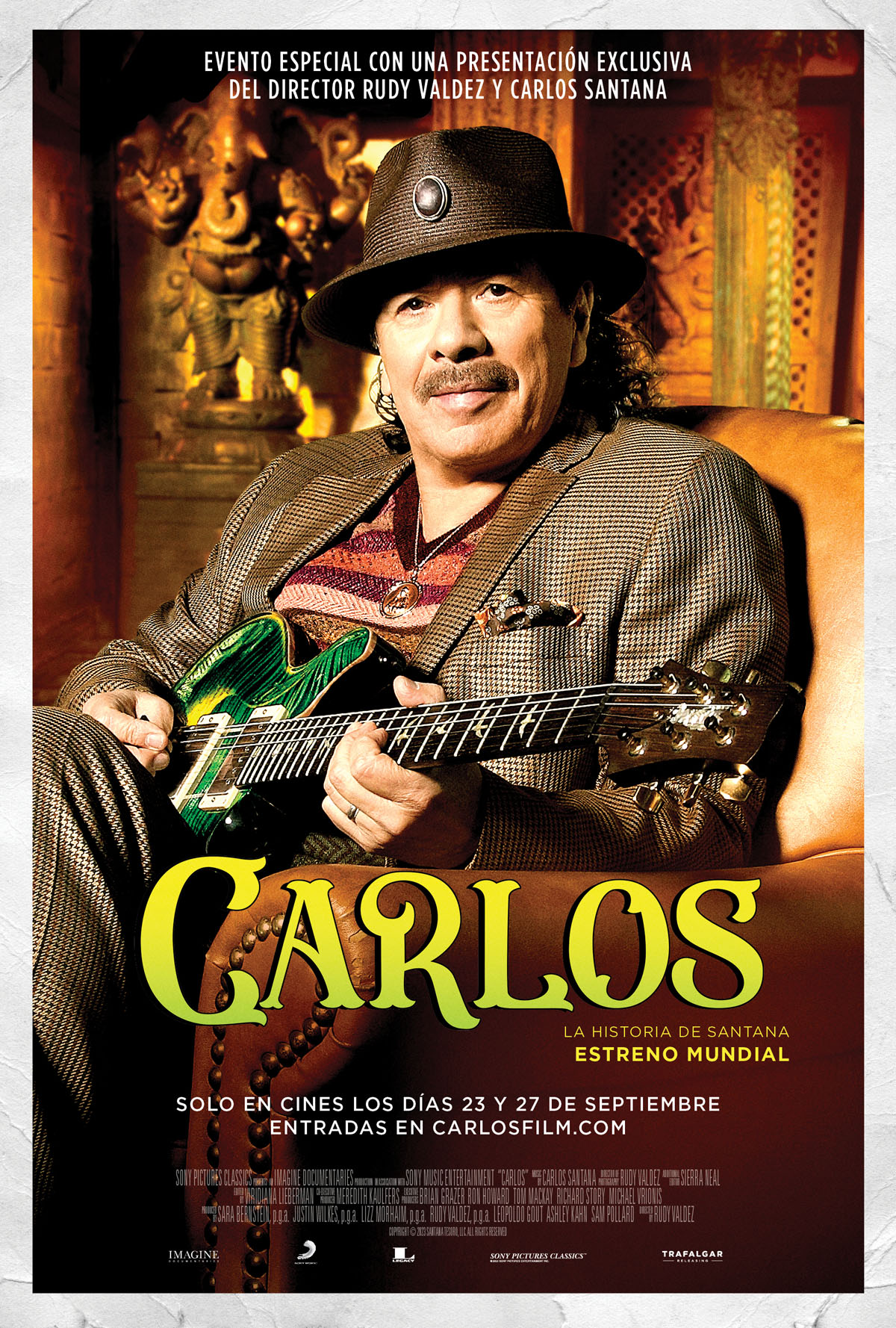 Ficha, tráiler y póster de Carlos, la historia de Santana