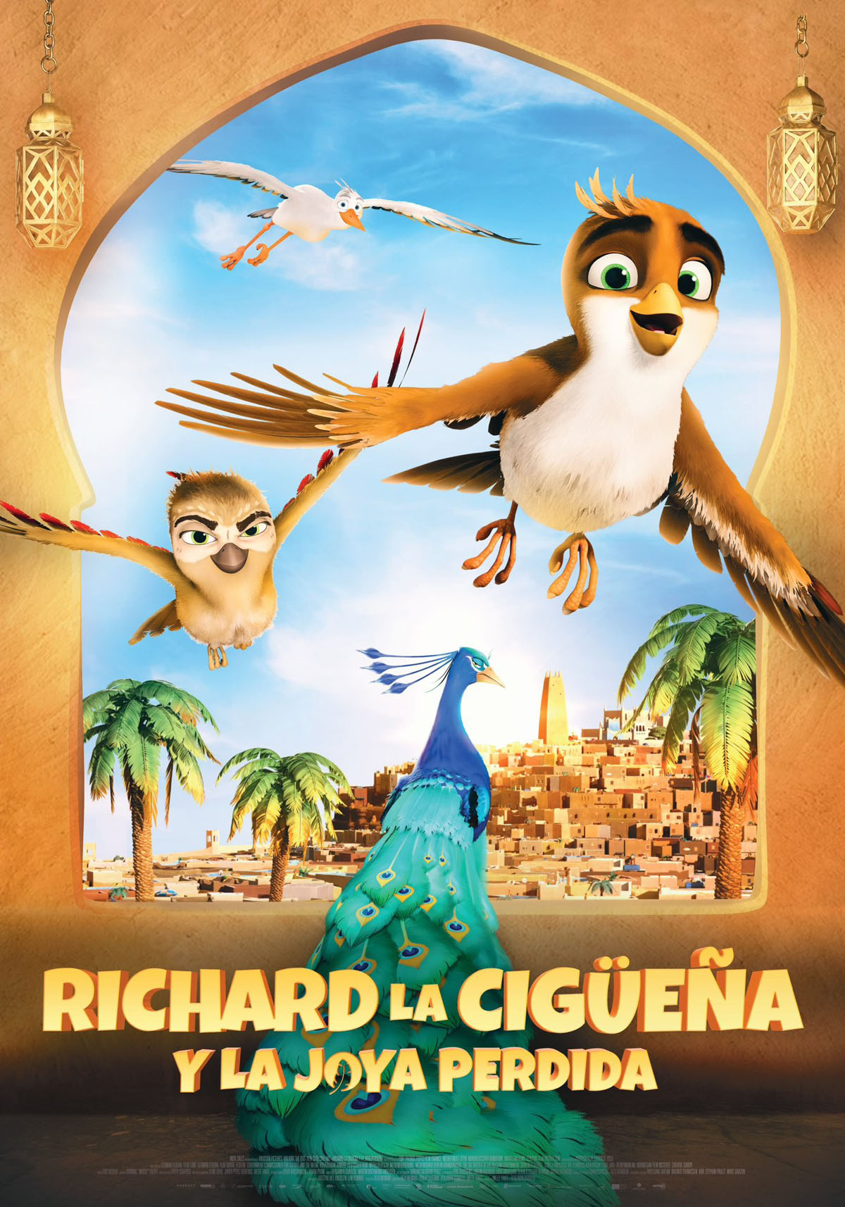 Póster de Richard la cigüeña y la joya perdida
