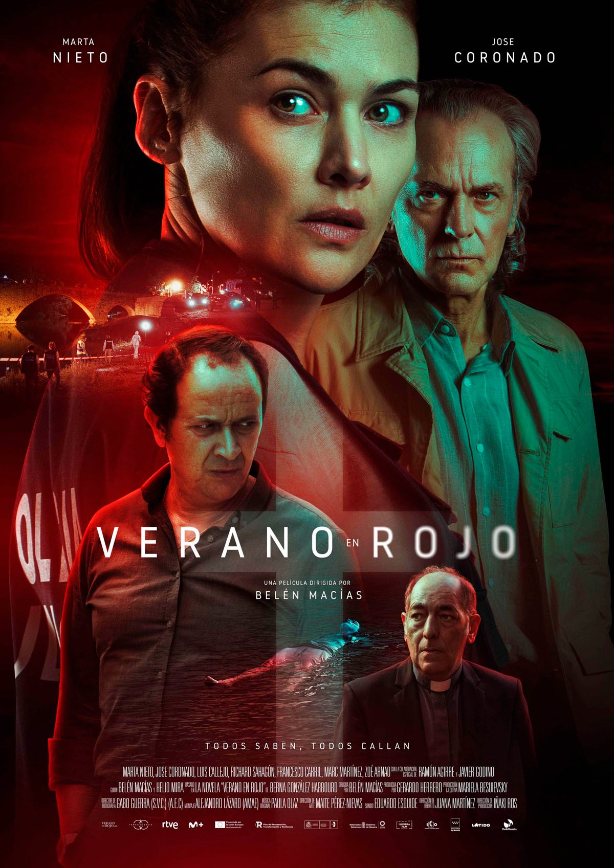 summer poster in red