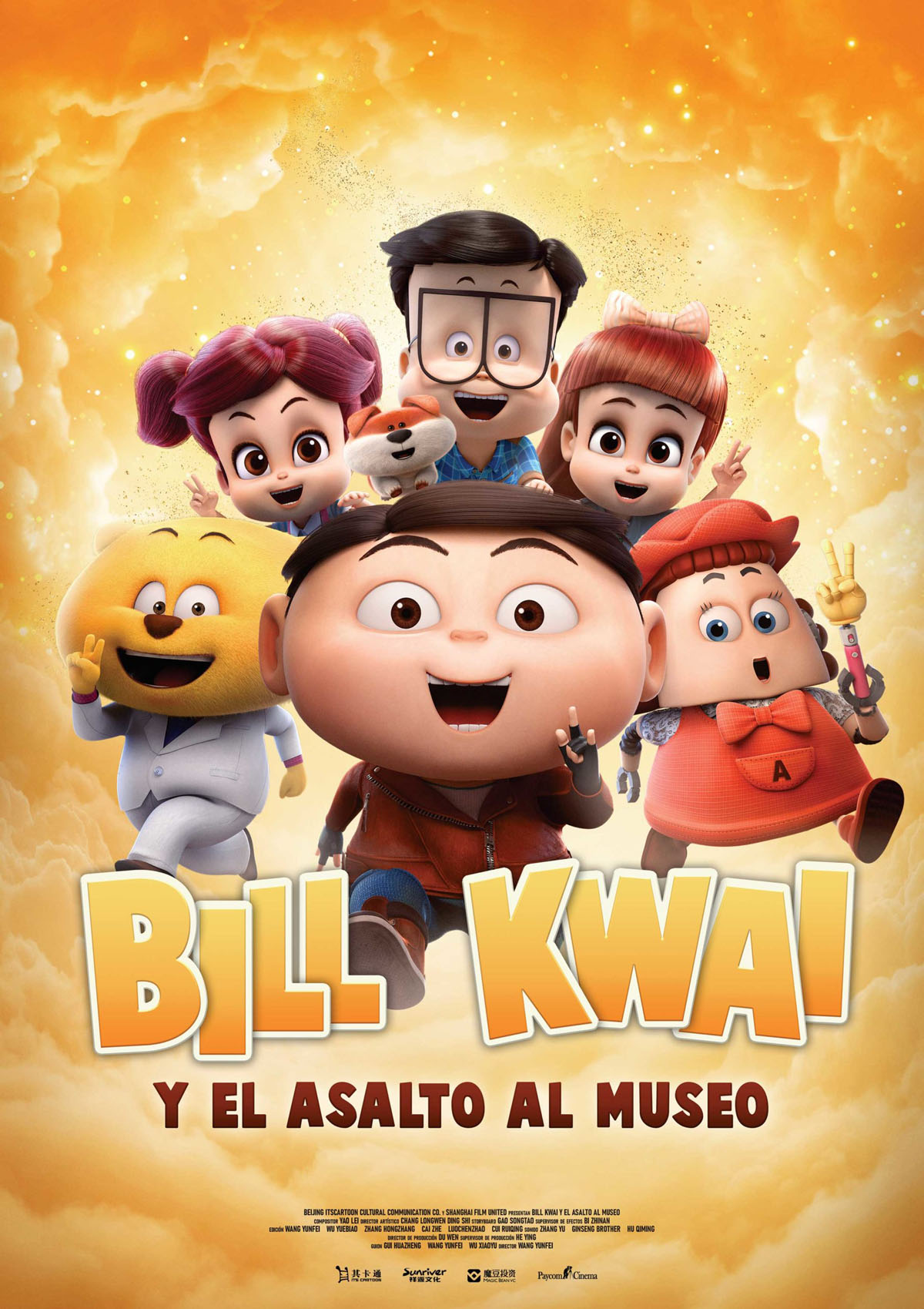 Póster de Bill Kwai y el asalto al museo