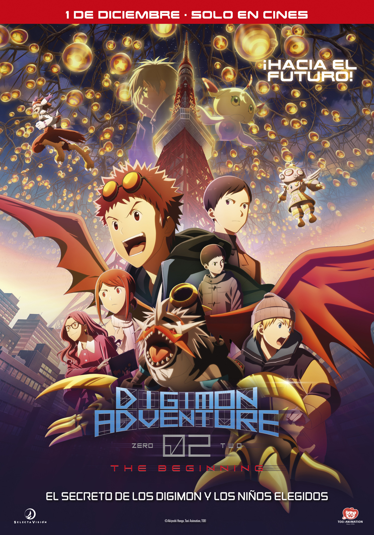 Ficha, tráiler y póster de Digimon Adventure 02: The Beginning