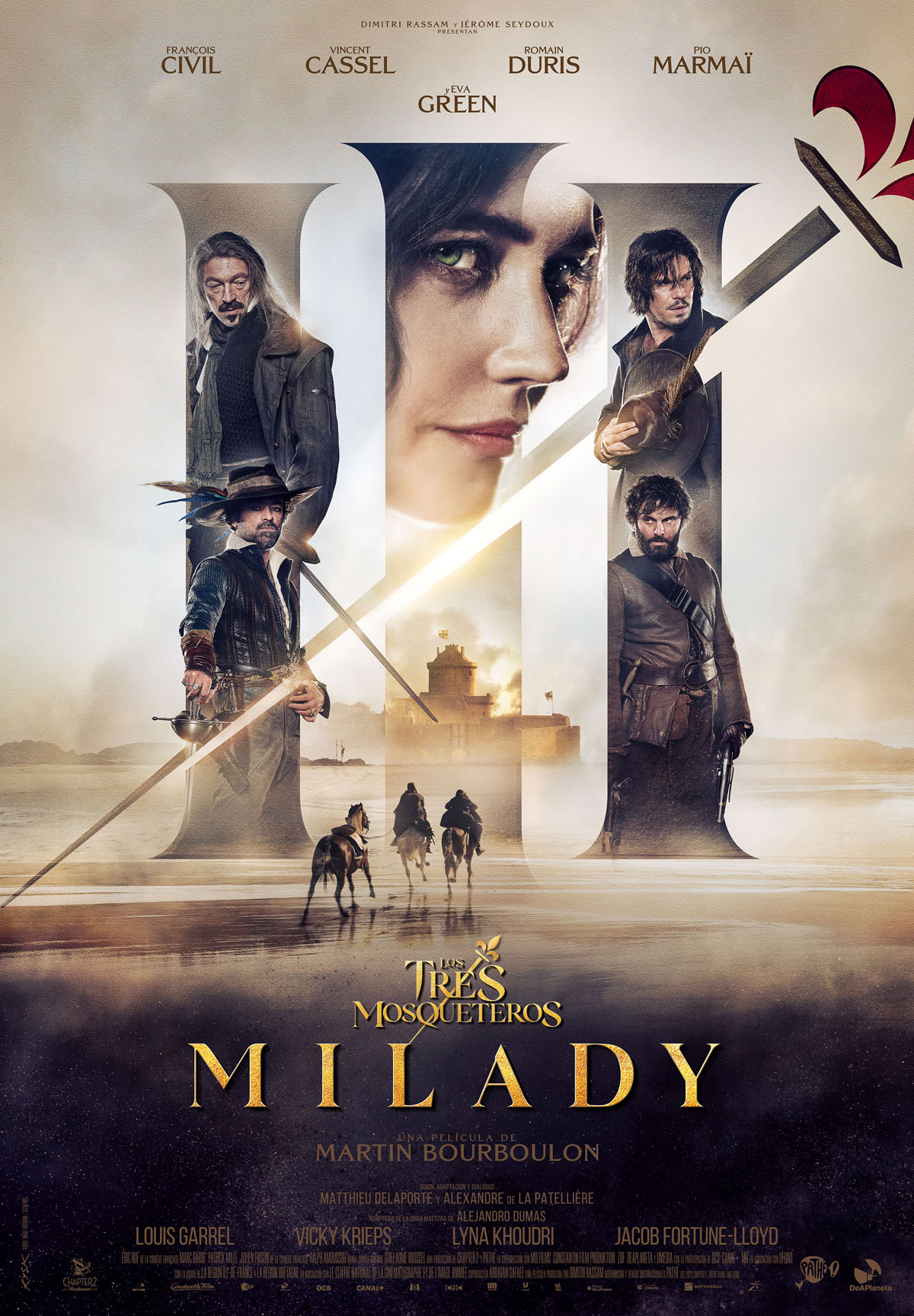 Póster de Milady. Los tres mosqueteros