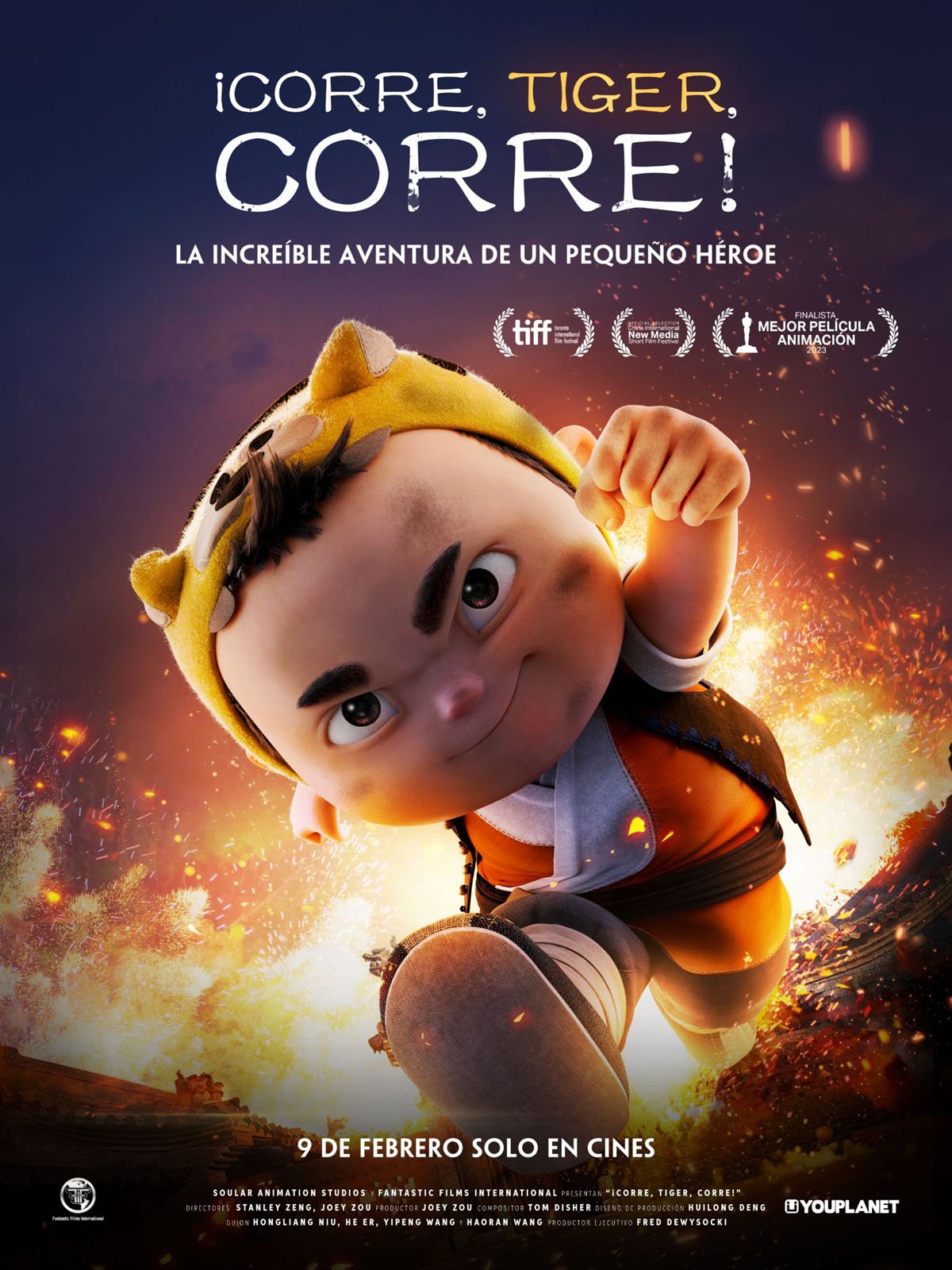 Póster de ¡Corre, Tiger, corre!