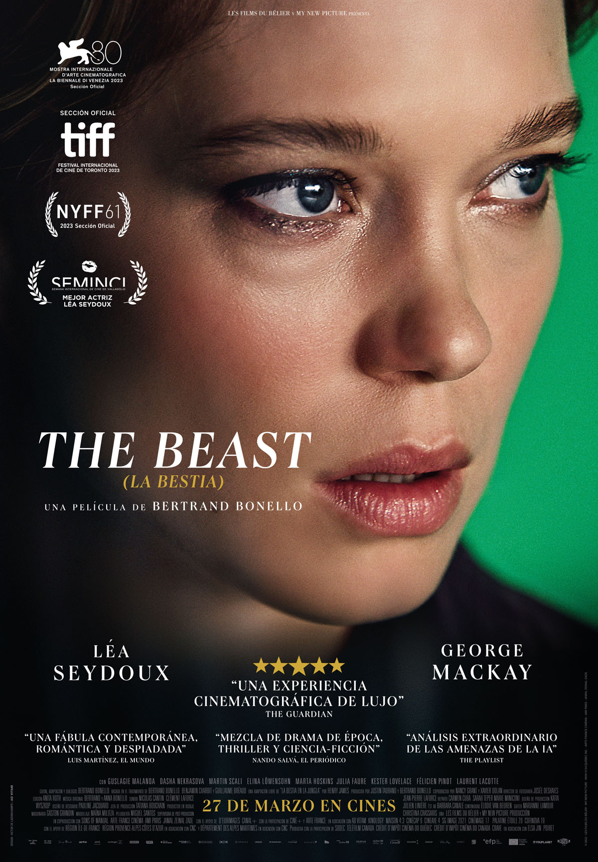 Ficha, tráiler y póster de The Beast (La bestia)